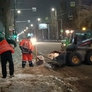 Сегодня в ночь для очистки, а так же обработки противогололедными материалами дорог и тротуаров Ленинского района задействовано более 60 единиц специализированной техники МБУ «Дорстрой»